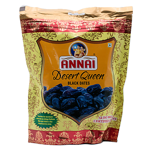 Annai Dates/Kharjura - Premium Black Desert Queen, 500 g Box 