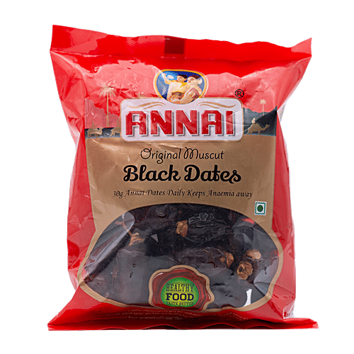 Annai Dates/Parechampazham - Black, 500 g Zip Pouch 