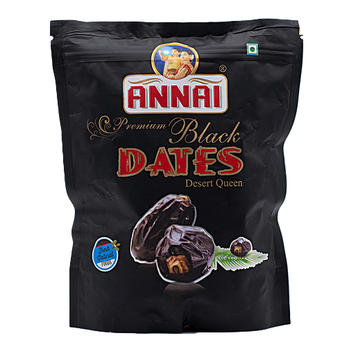 Annai Dates/Kharjura - Premium Black Desert Queen, 400 g Pouch 