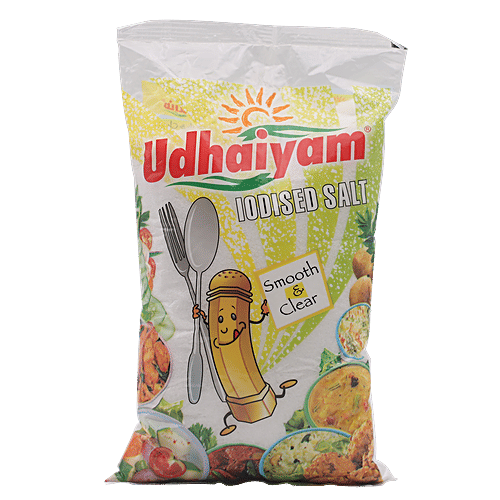 Udhaiyam  Table Salt/Uppu, 1 kg Pouch 