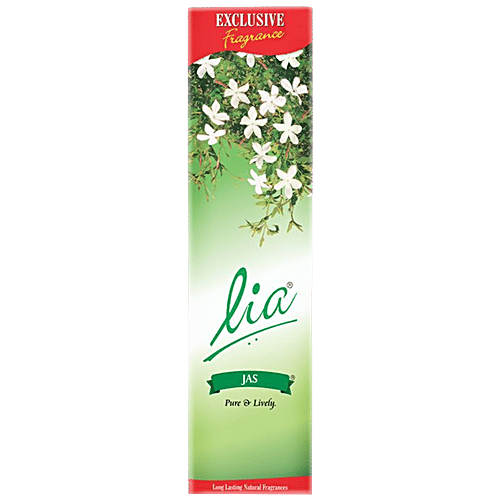 Lia Jas Agarbatti For Daily Puja, Meditation - Mysuru Jasmine Fragrance, 220 g (74 pcs) Pure & Lively, Long Lasting Natural Fragrances