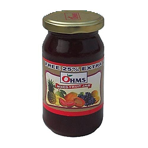 Buy Ohms Jam Mixed Fruit 200 Gm Bottle Online at the Best Price of Rs