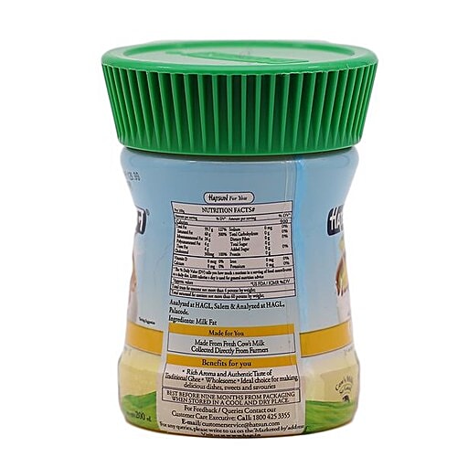 Buy Hatsun Cow Ghee 200 Ml Jar Online at the Best Price of Rs 107