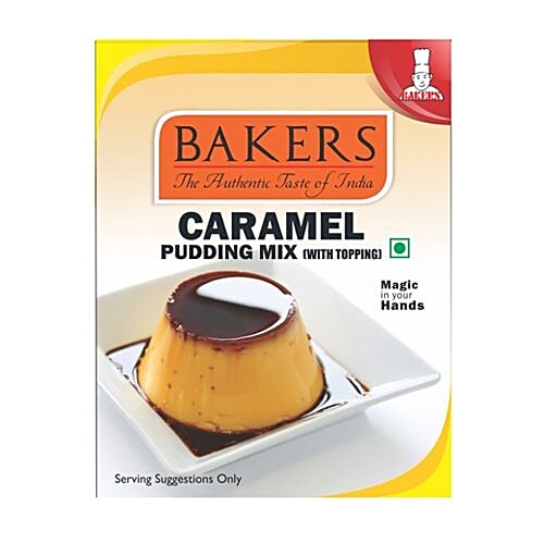 Buy BAKERS Caramel Pudding Mix With Topping Online at Best Price of