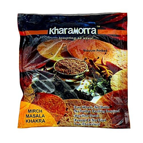 KHARAMORRA Mirch Masala Khakra, 180 g  No Maida