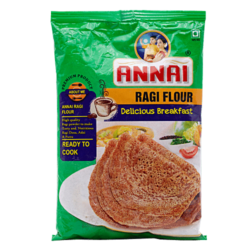 Annai Ragi Flour/Kezhivaragu Mavu, 500 g Pouch 