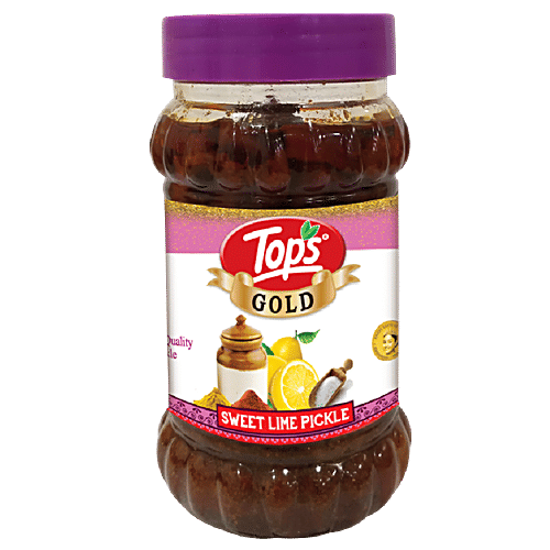 Buy Tops Pickle Sweet Lime 400 Gm Bottle Online at the Best Price of Rs
