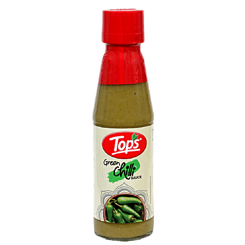 Buy Tops Sauce Green Chilli 200 Gm Bottle Online at the Best Price of