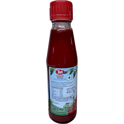 Tops Ketchup - Tomato, 200 g Bottle 