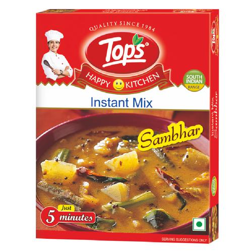 Tops Sambhar Instant Mix, 100 g Carton 100% Vegetarian, No Added Flavours