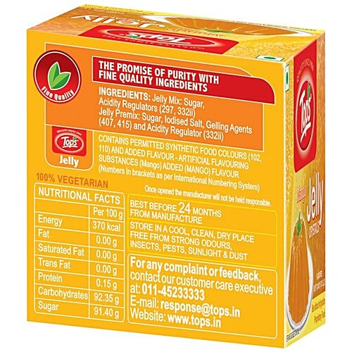 Tops Jelly - Mango, 90 g Carton 