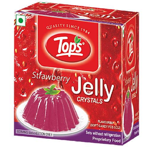 Tops Jelly - Strawberry, 90 g Carton