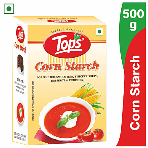 Tops Corn Starch, 500 g Carton For Soups, Desserts & Puddings