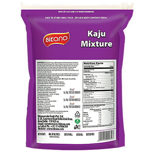 Bikano Namkeen - Kaju Mix, 200 g Pouch 