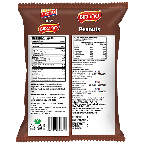 Bikano Namkeen - Peanut, 200 g Pouch 
