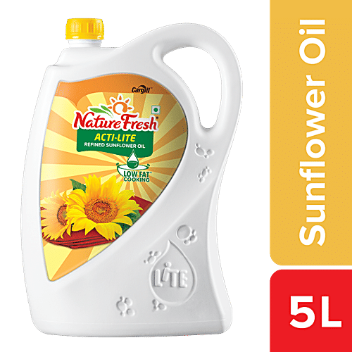 Buy Nature Fresh Sunflower Oil Acti Lite 5 Ltr Can Online at the Best