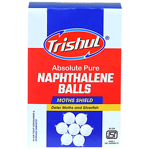 Trishul Naphthalene Balls, 400 g Carton Stain Proof Protection
 Insect & Worm Deterrent