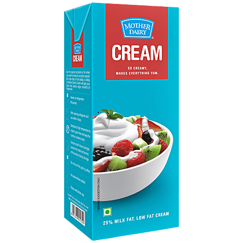 Buy Mother Dairy Cream Uht 200 Ml Carton Online At Best Price of Rs 46