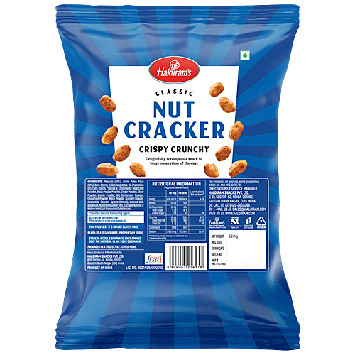 Buy Haldirams Namkeen Nut Cracker Del 200 Gm Pouch Online at the Best