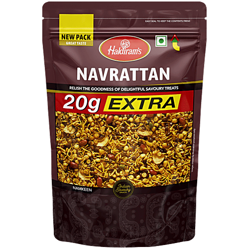 Haldiram's Navrattan Namkeen, 420 g  Delightful Savoury Treats