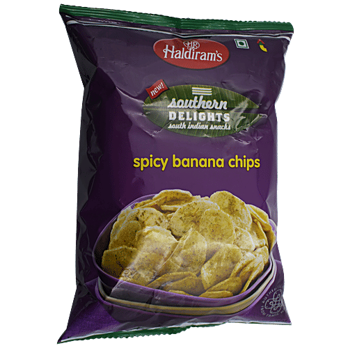Haldiram's Southern Delights Banana Chips - Spicy, 200 g Pouch 
