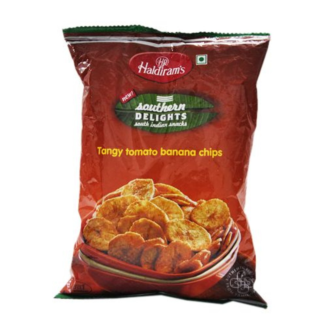 Buy Haldirams Banana Chips Tangy Tomato Del 200 Gm Pouch Online at the