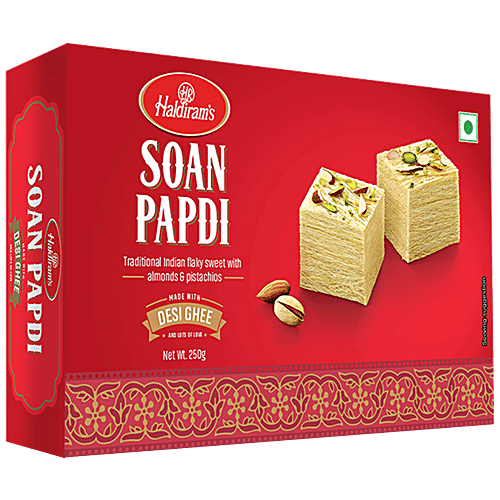 Haldiram's Sweets - Soan Papdi, 250 g Pouch 