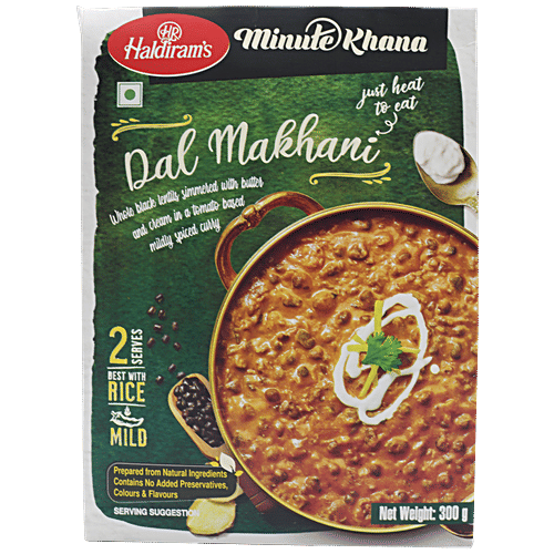 Buy Haldirams Ready To Eat Dal Makhani Del 300 Gm Carton Online at the