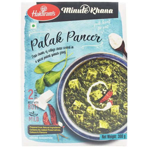 Haldirams  Ready to Eat - Palak Paneer, 300 g Carton 