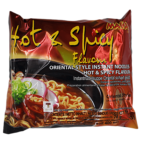 Buy Mama Instant Noodles Oriental Style Hot & Spicy 90 gm Pouch