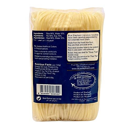 Buy Blue Elephant Royal Thai Cuisine Rice Stick Noodles Thick, Pure