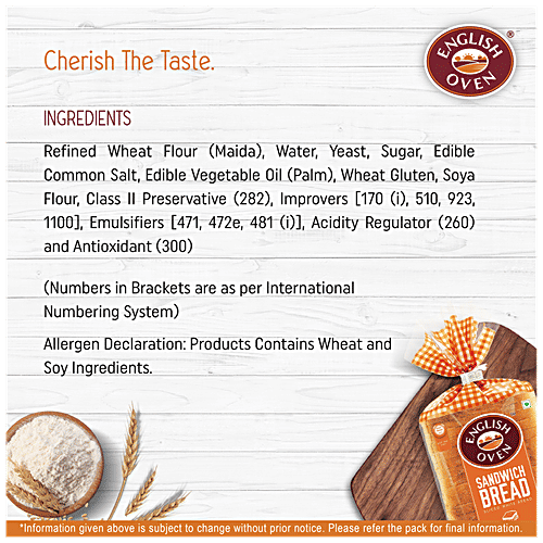 English Oven Sandwich Bread, 400 g Pouch 