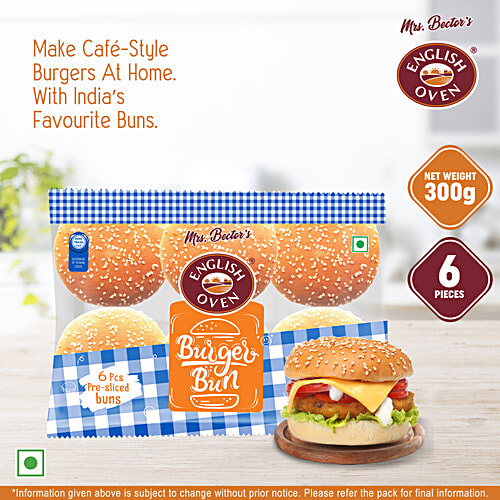 English Oven Burger Bun, 300 g Pouch 