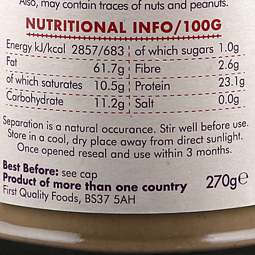 Buy Al' Fez Tahini - Natural 270 gm Bottle Online at Best Price