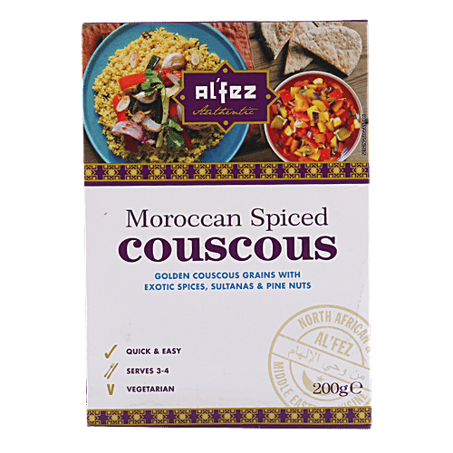 Al' Fez Spiced Couscous - Moroccan, 200 g Carton Durum Wheat Semolina