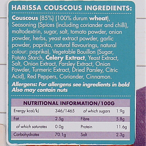 Al' Fez Spiced Couscous Harissa, 200 g Carton 