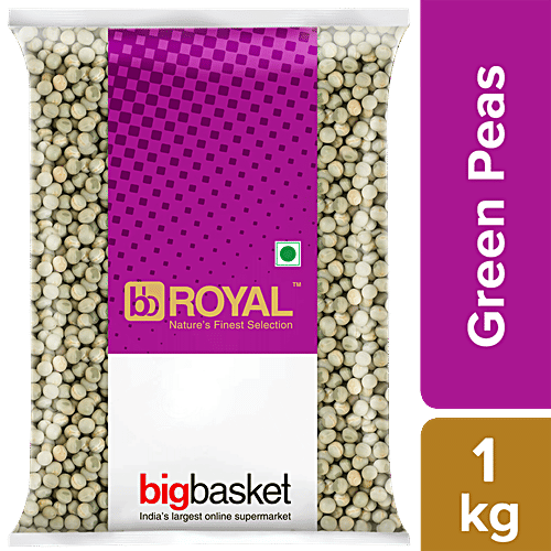 bb Royal Green Peas/Hara Matar, 1 kg Pouch 
