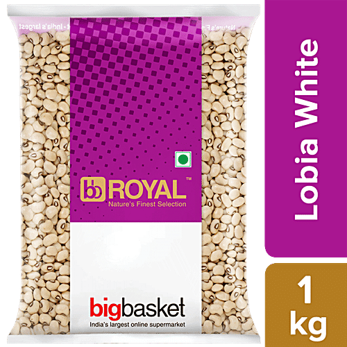 bb Royal Lobia/Alasandee Kaalu - White, 1 kg Pouch 