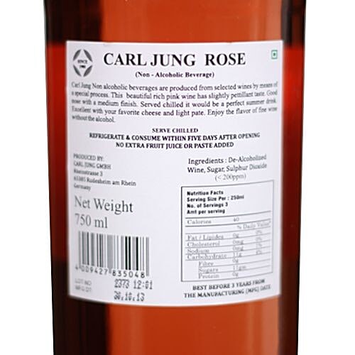 Buy Carl Jung Non Alcoholic Wine Rose 700 ml Online at Best Price