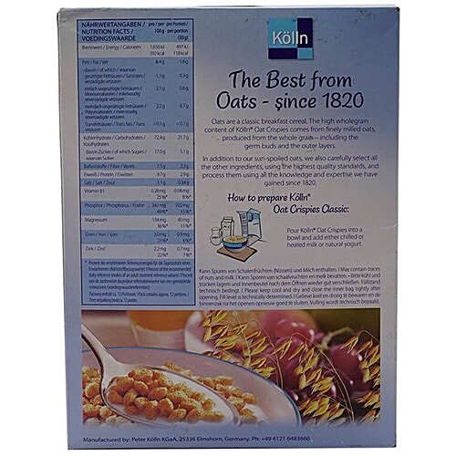 Kolln Oat Crispies - Classic, 375 g Carton 