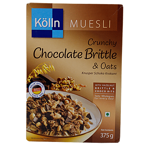 Buy Kolln Muesli Crunchy Chocolate Brittle Oats 375 Gm Carton Online At
