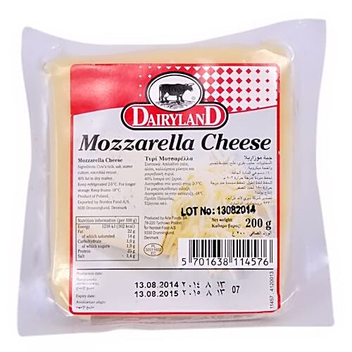 Buy Dairyland Danish Cheese Mozarella Online at Best Price of Rs null