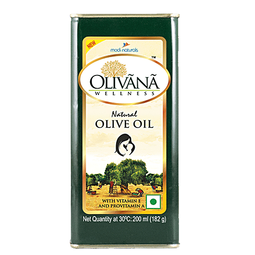 OLIVANA Wellness Olive Oil - Vitamin E & Pro Vitamin A, 200 ml  