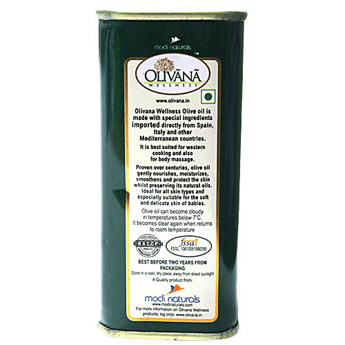 OLIVANA Wellness Olive Oil - Vitamin E & Pro Vitamin A, 200 ml  
