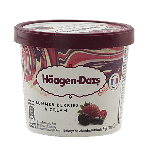Buy Haagen Dazs Ice Cream Summer Berries Cream 100 Ml Online At Best