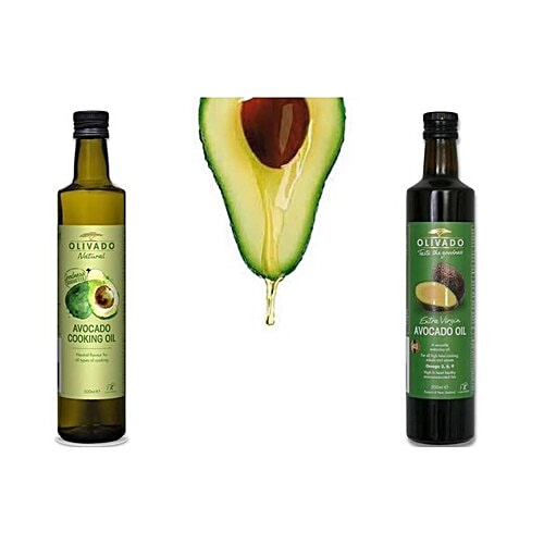 Olivado Extra Virgin Avocado Oil - Rich In Omega 3, 6 & 9, For All High Heat Cooking, 500 ml Bottle
