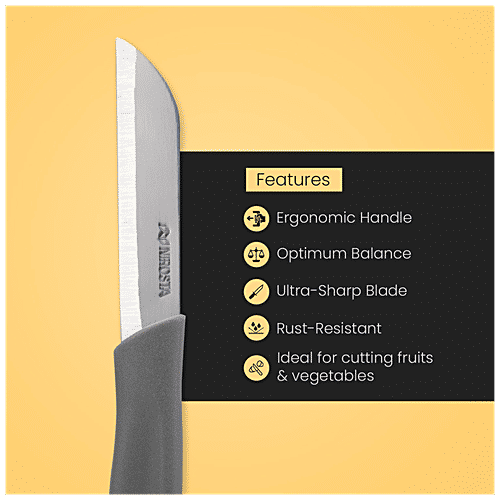 Fackelmann Nirosta Stainless Steel Vegetable Knife, 19 cm Perfect, 1 pc  Anti Rust, Dishwasher Safe