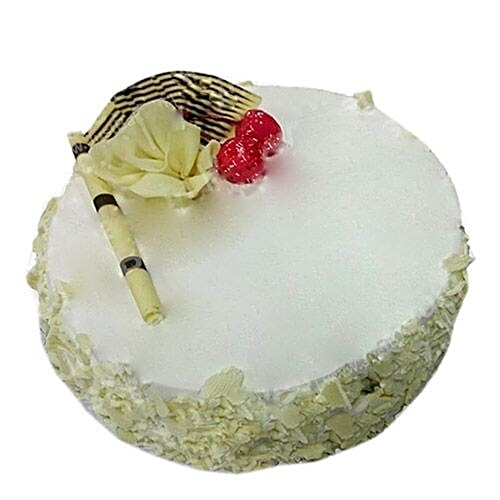 Sri Ayyappa Bakery & Sweets Fresh Cream Pastry - White Forest, Eggless, 500 g  