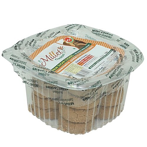 Millet Cookies Low Gi (Palm Sugar), 150 g  No Added White Sugar & Free from Maida
