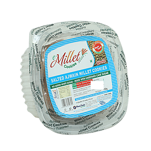 Buy Millet Cookies Salt With Ajwain 150 Gm Online At Best Price of Rs